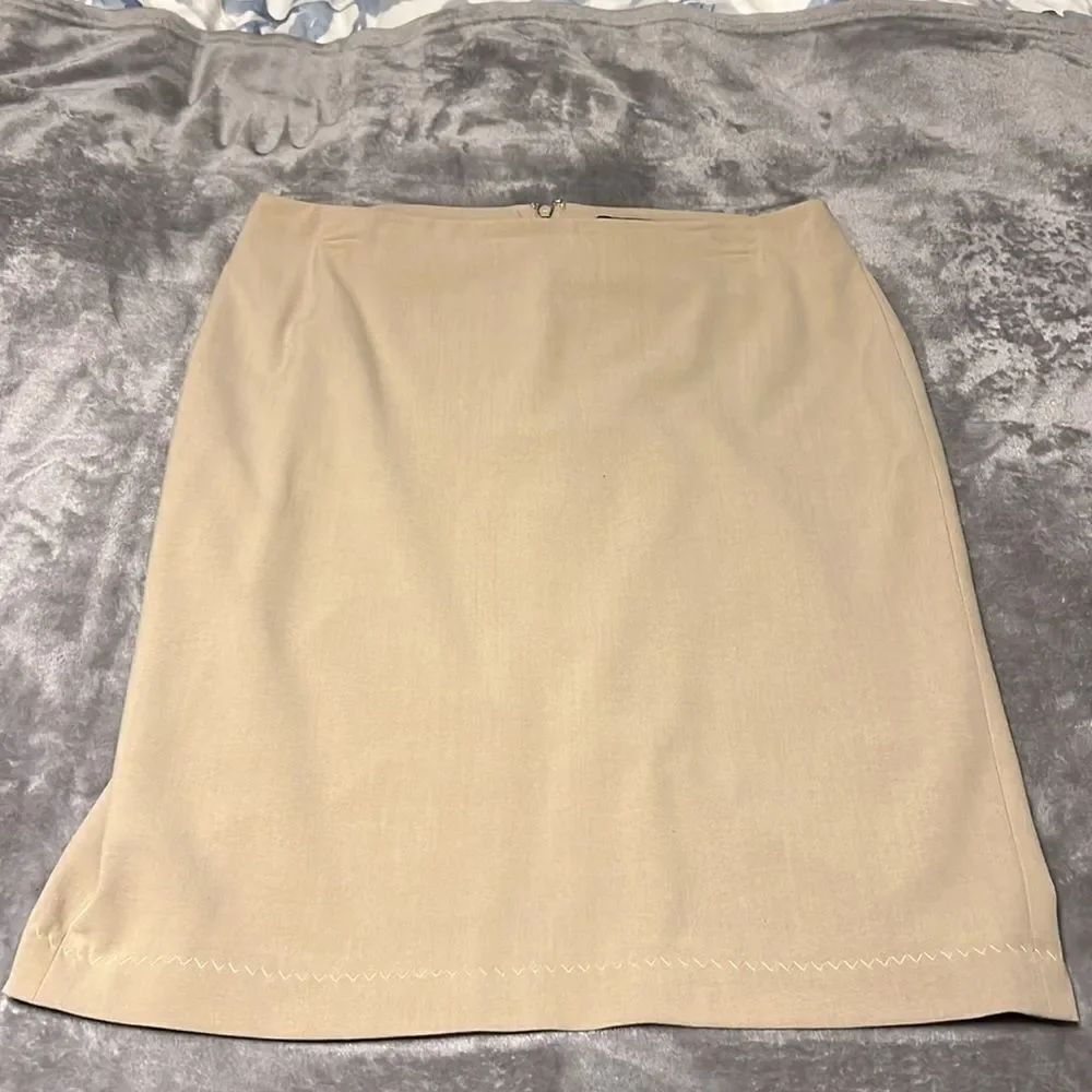 Moda International Tan Pencil Skirt